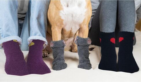 جوارب KONY النسائية الدافئة غير القابلة للانزلاق، نمط قلب سميك دافئ وناعم ومريح للشتاء للمستشفى in Kuwait