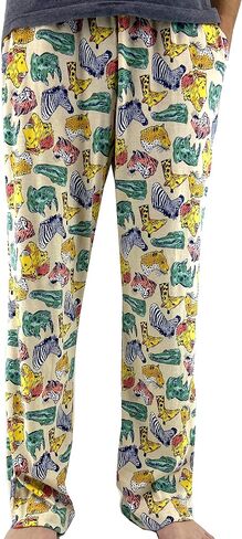 ROCK ATOLL Men's Colorful Patterned Soft Jersey Knit Pajama Lounge Pant Bottoms in Saudi Arabia