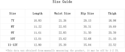 Floerns Girl's Solid Zip Up Wrap Front Skorts Split Hem Skirt Shorts in Saudi Arabia