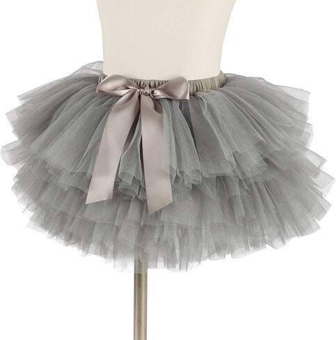 Tutu Skirt for Girl 6 Layer Tulle Skirt with Bow tie in Kuwait