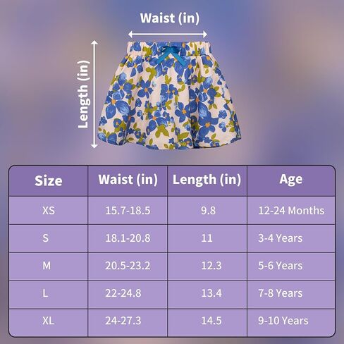 تنورة قابلة للسحب للفتيات الصغيرات من BIG ELEPHANT، تنانير سكوتر مكشكشة/A Line للفتيات الصغيرات in Kuwait