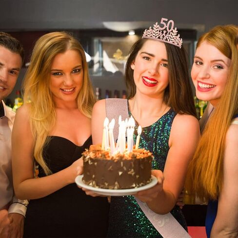 زينة عيد الميلاد الخمسين للسيدات من KICOSY مجموعة تاج عيد الميلاد الخمسين ووشاح عيد الميلاد الخمسين هدية عيد ميلاد 50 للنساء in Kuwait