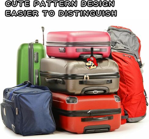 بطاقة امتعة العاب الفيديو، بطاقات سفر من السيليكون لشنط السفر للنساء وشنط الظهر وشنطة اليد وشنطة المدرسة للاطفال الاولاد والبنات، بطاقات تعريف لطيفة لبطاقة الهوية in Kuwait