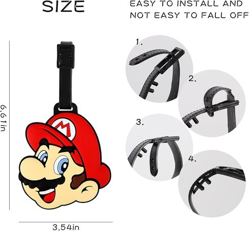 بطاقة امتعة العاب الفيديو، بطاقات سفر من السيليكون لشنط السفر للنساء وشنط الظهر وشنطة اليد وشنطة المدرسة للاطفال الاولاد والبنات، بطاقات تعريف لطيفة لبطاقة الهوية in Kuwait