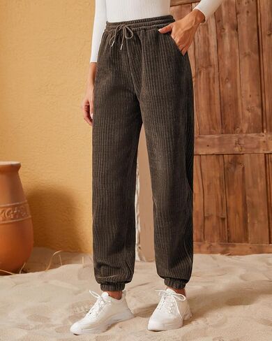 QIANXIZHAN Women's Winter Fleece Lined Pants, Lounge Sweatpants Trousers Pajama Pants in Saudi Arabia
