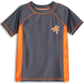 maamgic Boys' UPF 50+ Long Sleeve Rashguard Kids UV Sun Protection Swim Shirts Toddler Athletic Swimwear Surf Tops Quick Dry
