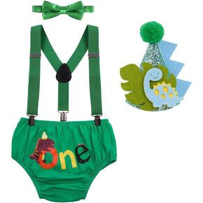 IBTOM CASTLE 1/2 / First Birthday Outfit for Baby Boy Cake Smash Mouse Wild One Party Clothes Set Suspenders Bowtie Costumes