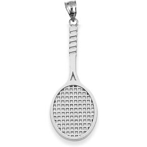 Tennis Racket Charm Gold