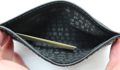 Kate Spade New York Graham Greta Court Wallet Business Credit Card Case Glitter Black, Small in Saudi Arabia