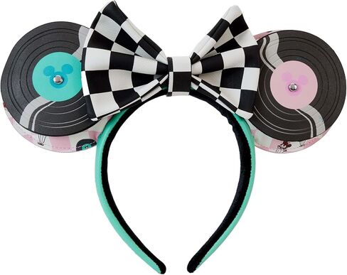 Disney Mickey & Minnie Date Night Diner Jukebox Record Ear Headband in Saudi Arabia