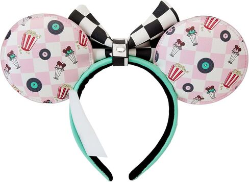 Disney Mickey & Minnie Date Night Diner Jukebox Record Ear Headband in Saudi Arabia