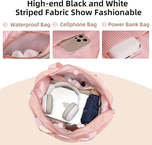 imiomo Travel Gym Duffel Bag - Weekender Bags for Women, Large Tote Overnight Bag, Sports Shoulder Hospital Bag in Kuwait