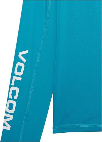 Volcom Boys' Lido Solid Lycra Long Sleeve Rashguard 50+ Uv Protection in Saudi Arabia