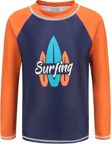 Lollisy Boys Rash Guard قطعة واحدة ملابس سباحة بأكمام طويلة قميص سباحة للأطفال in Saudi Arabia