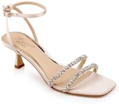 Jewel Badgley Mischka Marley Kitten Heel Sandal in Saudi Arabia