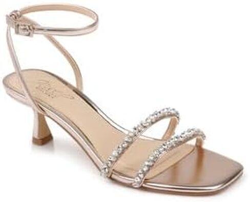 Jewel Badgley Mischka Marley Kitten Heel Sandal in Saudi Arabia