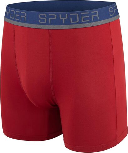 Spyder Mens Boxer Briefs 4 Pack Poly Spandex Performance Boxer Briefs Underwear in Saudi Arabia