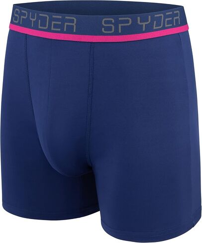Spyder Mens Boxer Briefs 4 Pack Poly Spandex Performance Boxer Briefs Underwear in Saudi Arabia