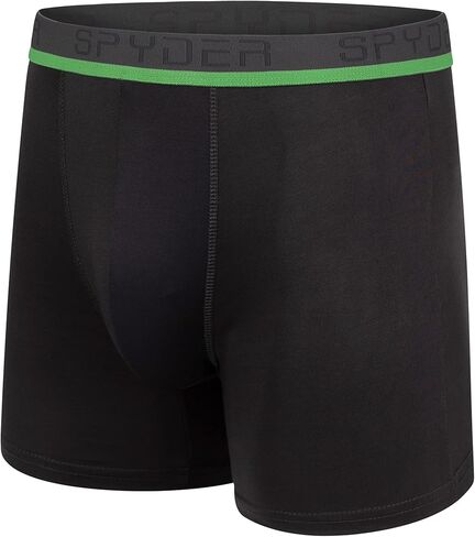Spyder Mens Boxer Briefs 4 Pack Poly Spandex Performance Boxer Briefs Underwear in Saudi Arabia