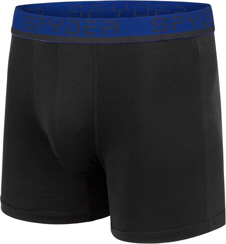 Spyder Mens Boxer Briefs 4 Pack Poly Spandex Performance Boxer Briefs Underwear in Saudi Arabia