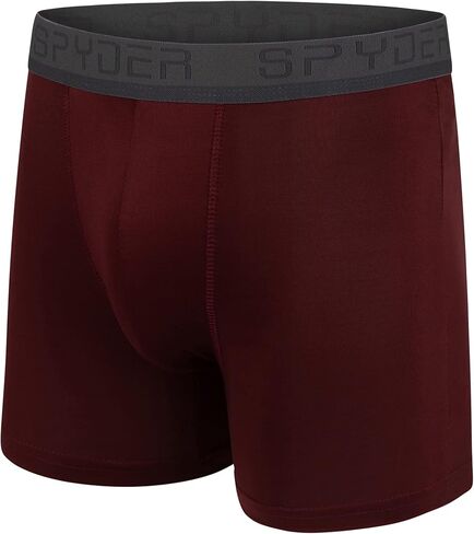 Spyder Mens Boxer Briefs 4 Pack Poly Spandex Performance Boxer Briefs Underwear in Saudi Arabia