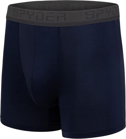 Spyder Mens Boxer Briefs 4 Pack Poly Spandex Performance Boxer Briefs Underwear in Saudi Arabia