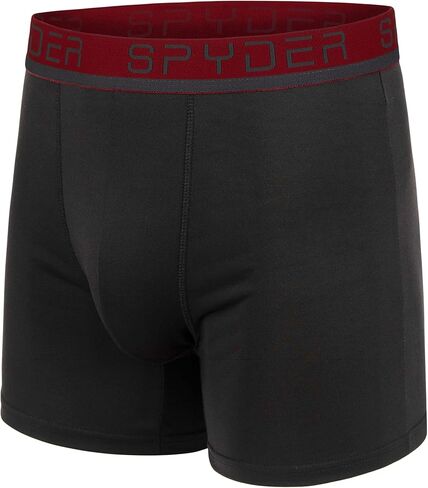 Spyder Mens Boxer Briefs 4 Pack Poly Spandex Performance Boxer Briefs Underwear in Saudi Arabia
