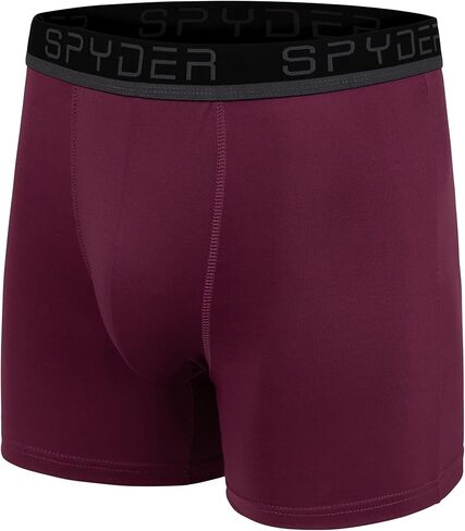 Spyder Mens Boxer Briefs 4 Pack Poly Spandex Performance Boxer Briefs Underwear in Saudi Arabia