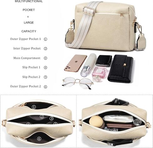 COCIFER Crossbody Bags for Women Vegan Leather Purses Women's Shoulder Handbags Wallet Satchel Small Cross Body Purse in Kuwait