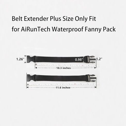 AiRunTech Extender Belt Adjustable Strap for Waterproof Fanny Pack/Pouch M 5"(2 Pack) in Saudi Arabia