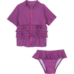 SwimZip Baby Rash Guard Set - Girl Short Sleeve 2 Piece Swimsuit with SPF in Kuwait