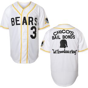 MESOSPERO 3 Kelly Leak Jersey Bad News Bears 12 Tanner Boyle 1976 Chico's Bail Bonds Men Movie Baseball Jersey White S-3XL