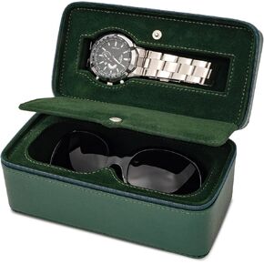 molshine Watch & Sunglasses Portable Case,Eyeglasses & Jewelry Holder Storage Travel Box for Women Men Girl Model