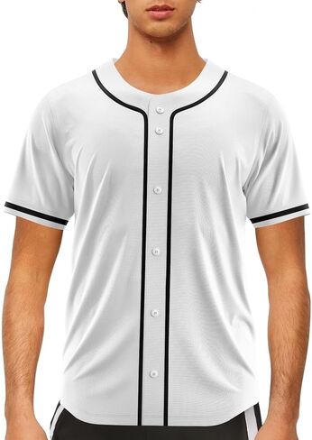 جيرسي البيسبول للرجال، جيرسي البيسبول فارغة، جيرسي البيسبول. البيسبول جيرسي B.WxuAznza in Kuwait