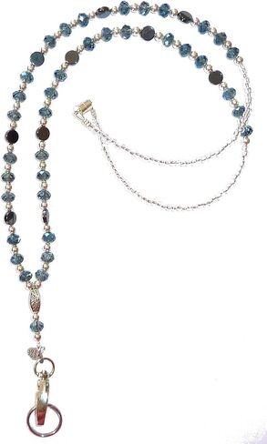 Women's Unique Artisitc Beaded Lanyard Strong Breakaway Clasp for ID Badge Card Holder Teacher Cruise Keys Keychain in Kuwait