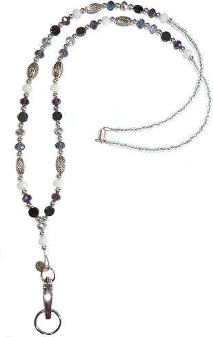 Women's Unique Artisitc Beaded Lanyard Strong Breakaway Clasp for ID Badge Card Holder Teacher Cruise Keys Keychain in Kuwait