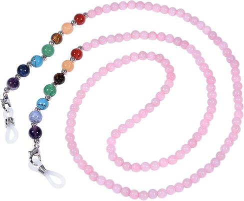 TUMBEELLUWA الريكي 7 شقرا حجر الخرز النظارات سلسلة كريستال مطرز قلادة النظارات الشمسية التجنيب حامل in Kuwait