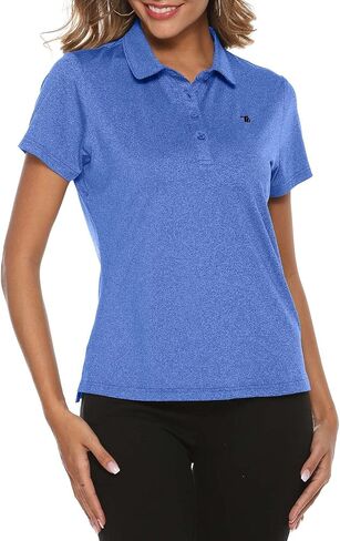Rdruko Women's Golf Shirts Moisture Wicking Dry Fit Short Sleeve Polo Sports Casual Collared T Shirts in Saudi Arabia