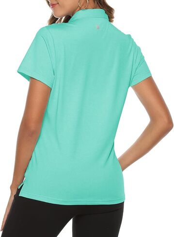 Rdruko Women's Golf Shirts Moisture Wicking Dry Fit Short Sleeve Polo Sports Casual Collared T Shirts in Saudi Arabia