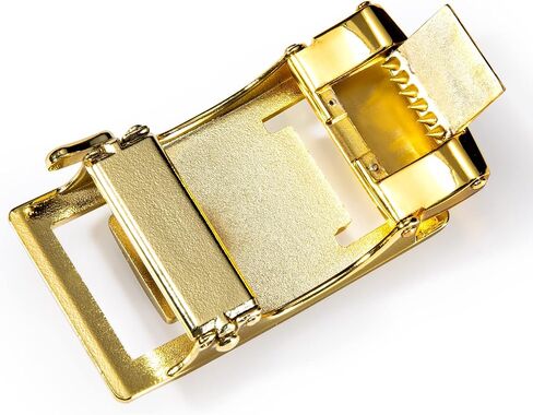 Barry.Wang Mens Ratchet Belt,Genuine Leather Belt with Automatic Buckle Alloy,Gift Set for Men in Kuwait