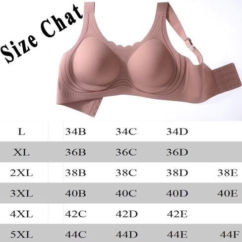 حمالة صدر نسائية لاسلكية من SHISUTA، دعم عالي، تغطية كاملة، مقاس كبير، حمالة صدر مريحة بدون خياطة، 4 خطافات يومية in Kuwait