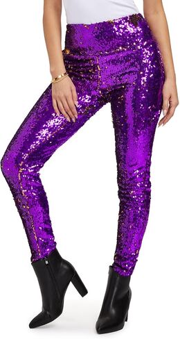 Tipsy Elves Mardi Gras Leggings - Comfortable Non See-Through Mid and High Waisted Stretch Leggings in Saudi Arabia