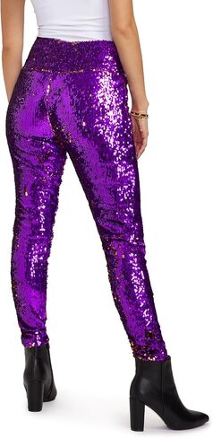 Tipsy Elves Mardi Gras Leggings - Comfortable Non See-Through Mid and High Waisted Stretch Leggings in Saudi Arabia
