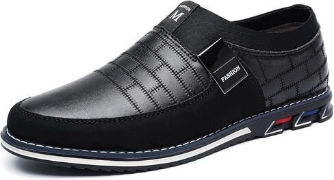 أحذية GSOHINO الرجالية الكاجوال سهلة الارتداء أحذية ناعمة بدون كعب للرجال مريحة من الجلد خفيفة الوزن للقيادة والسفر أحذية مشي للرجال البالغين in Kuwait