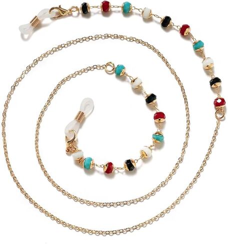 Tiwnefua 3PCS Glasses Strap Beaded Eyeglass Chains Eye Glass Holders Necklaces String Women Eyewear Retainer Chain in Saudi Arabia