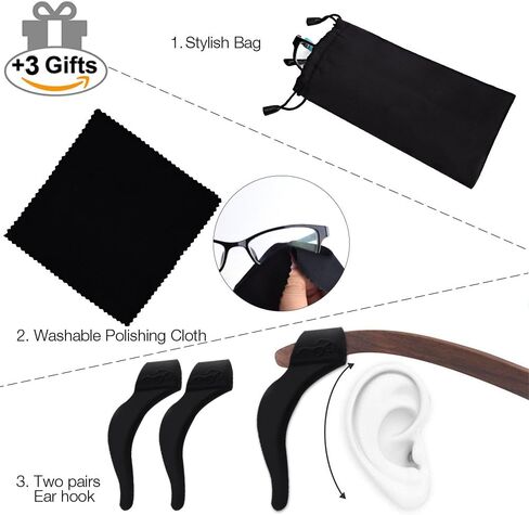 SUKKI Glasses Strap Holder - Eyeglass String Retainer Cord - Glasses Lanyard Chain Necklace in Kuwait