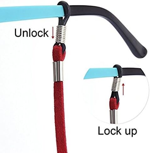 SUKKI Glasses Strap Holder - Eyeglass String Retainer Cord - Glasses Lanyard Chain Necklace in Kuwait