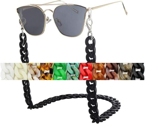 سلسلة مارفل من الأكريليك للنساء والرجال - مثبت النظارات - حزام حامل لحزام النظارات in Kuwait