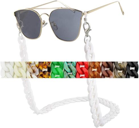 سلسلة مارفل من الأكريليك للنساء والرجال - مثبت النظارات - حزام حامل لحزام النظارات in Kuwait