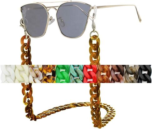 سلسلة مارفل من الأكريليك للنساء والرجال - مثبت النظارات - حزام حامل لحزام النظارات in Kuwait